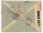 Bermuda Condemed Mail- 1940 Colombia To Switzerland  Released 1946  Registered