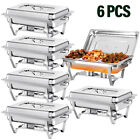 8qt Catering Chafing Dish Food Warmer Buffet Set Stainless Steel W 3 Pan Chafers