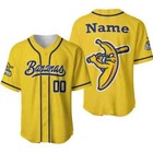 Custom Savannah Bananas Baseball Jersey Adults  Kids And Youth