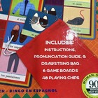 Eeboo Spanish Vocabulary Bingo Educational Game  Pronunciation Guide