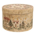 New Farmhouse Primitive Christmas Stacking Boxes 3pc Vintage Style French Rustic