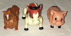 Vintage Playskool Lil Playmates Farm Animals Lot Dog Cow Pig