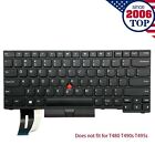 New Us Keyboard For Lenovo Thinkpad E480 T480s T490 T495 L480 L490 01yp280