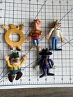 Lot Of 5 Vintage Bendable Jack In The Box Toy Figures 1970 s Imperial Hong Kong