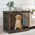Double-door Wooden Dog Crate Pet Dog Privacy House Cage Kennel Cage Easy Out in 