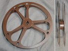 Vintage Goldberg Bros 16mm 400ft 7  Metal Movie Projector Film Reel Usa Brown