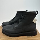 New Mens Cole Haan American Classics Plain Toe Black Waterproof Boots Size 10 M