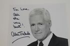Alex Trebek Jeopardy Host Photo Signed Autograph Signature Black White 8x10