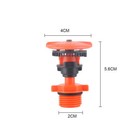 1 2 male Thread Garden Watering Sprinkler 360   Rotating Irrigation Nozzle Orange
