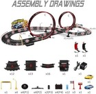 Slot Car Race Track Set Electric Powered Race Track Dual Racing Car Track Set