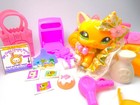 Littlest Pet Shop Rare Yellow Short Hair Cat  2194   Cute Accessories Authentic