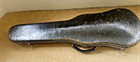 Antique Wooden Violin Case Purple Velvet Interior Vintage Distressed C1900