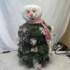 Vintage Animated Musical Snowman Sings Moves Lights Up Works Original Box