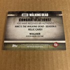 2017 Topps Walking Dead Wardrobe Relic Walker Zombie Season 6 Card  f5 
