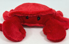 Aurora Red Crab 8  Plush Stuffed Animal Toy Soft Floppy Coastal Ocean Sea Life