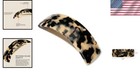 Large Barrette In Ivory Tortoiseshell - Ideal For Curly And Thick Hair
