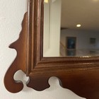 Vintage The Bombay Company Chippendale Mahogany Beveled Mirror 18 1 2  X 12 