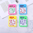 6pcs Random Kids Sliding Number Puzzle Toy Plastic Animal Brain Teaser Mini Game