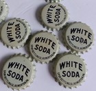 100 Vtg White Soda Pop Bottle Caps Lot unused Uncrimped Craft Supplies Recycled