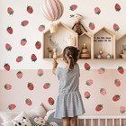 Wall Decal Vintage Retro Fruit Wall Stickers Boho Nursery Decals For Strawberry