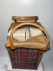 Vintage 1970s Thermos Picnic Lunchbox Plaid Picnic Case Thermos  Sandwich Box 