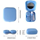 6 Pack Lens Case Kit Cute Travel Case  All-in-one Soak Storage Container With   