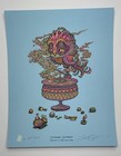 Marq Spusta Art Print Spinning Soundly Full Size Silkscreen Light Blue S n X 36
