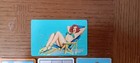 4 Vintage  Pin-ups Original From Old Card Decks Single   Swap Playing Cards