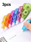 3 Pcs Correction Tape Set Easy Instant White-out For School   Office Use