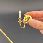 1 12 Scale Miniature Brass Wall Sconce Candle Led Dollhouse Touchless Light