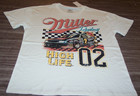 Vintage Style Miller High Life Beer Racing T-shirt Mens Large New Nascar