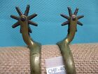 Civil War Era Brass Spurs With Larger Rowels Unmarked With Good Straps