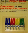 New Air Gun Darts 12 Each  177 Caliber Hard Finned Accurate Colors For Crosman