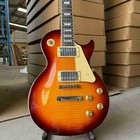 Lp Electric Guitar  Rosewood Fretboard Flamed Maple Top Ice Tea Fast Delivery