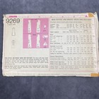 Vintage 70s Simplicity Sewing Pattern 9269 Miss Dress Best Size 14 Bust 36