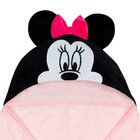 Lambs   Ivy Disney Baby Minnie Mouse Pink Cotton Hooded Baby Bath Towel