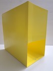 Vintage Yellow Magazine Holder Organizer Storage Library Books Retro 8 x4 5 x8 