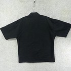 Uncommon Theads Chef Coat Unisex Large Black Short Sleeve 0415