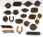Set Of 21 Antique 1900s Tin Tobacco Tags  3