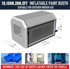 Sewinfla Portable Inflatable Paint Booth Tent 13x8 2x8 2ft With Blower 550w