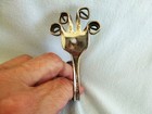 Vintage Silver Plate Fork Altered To Wall Hanging Hook Hanger Revelation Unusual