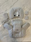 Nuna Pipa Car Seat Inserts Light Gray Quilted 5 Piece Gots Organic Cotton