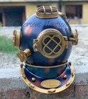 Full Size Antique Us Navy Brass Divers Diving Helmet Mark V Deep Sea Scuba Gift