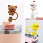 Straw Cover Cap  Silicone Straw Topper 10mm 0 4in Dust-proof Reusabl