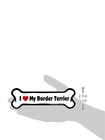  Company I Love My Breed Bone Shaped Pet Magnet  Removable Magnets For Cars  