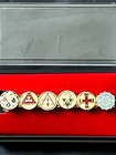 York Rite Bodies Triple Tau Allie Red Cross Constantine Knight Mason Tie Bar New
