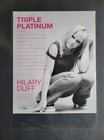 Hilary Duff Come Clean Single Album 3x Platinum Promo Print Ad 2004
