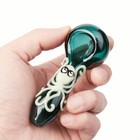 4 Inch Tobacco Smoking Glass Pipe Gorgeous Bowl Collectible Handmade Pipes