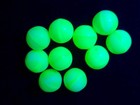 Large Vintage Uranium Glass Beads Satin Mint Green Czech Smooth Round 10pcs