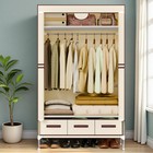 Portable Closet Wardrobe Clothes Rack Storage Organizer Shelf Stand   3-drawers